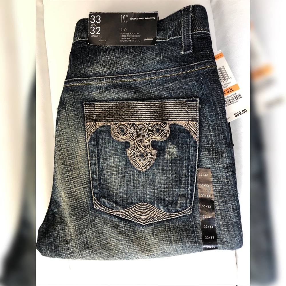 INC Brand New NWT Denim Jeans 👖 Low Rise Boot Cut
